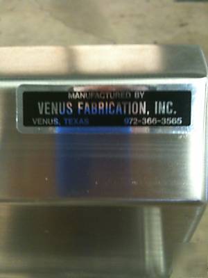 6FT x 28INCH x 34INCH sink with back-splash