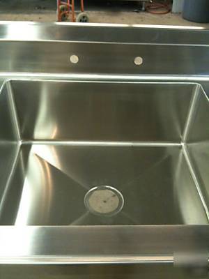6FT x 28INCH x 34INCH sink with back-splash