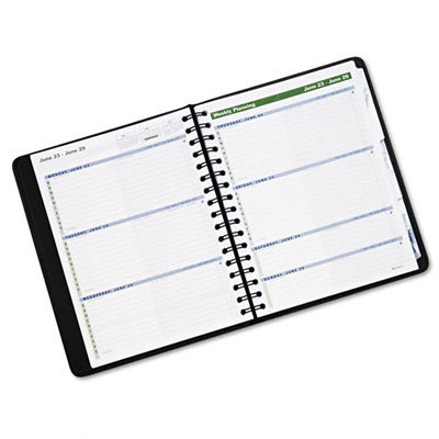 Action planner academic weekly appointment book black