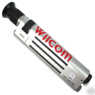 Wilcom 400X hand held fiber inspection microscope