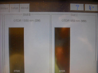 Exfo ftb-300 otdr mainframe uts w/sm & mm 7200B modules