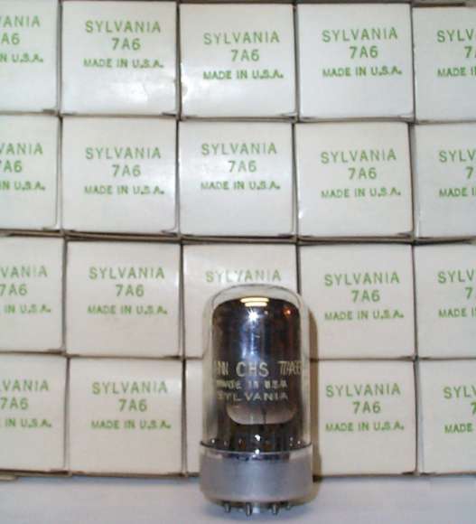 New in box jan sylvania 7A6 ham radio receiver tubes