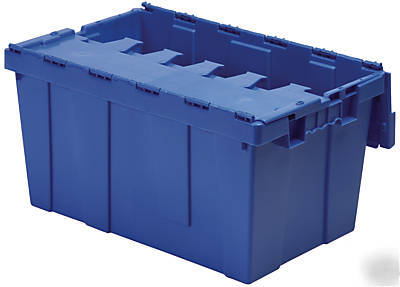 30 attached lid distribution storage box, bin, totes 