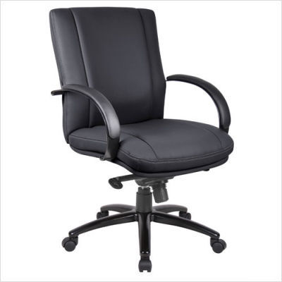 Executive chair knee-tilt fabric chrome / tan