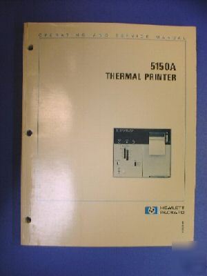 Hp 5150A thermal printer ops/svc manual