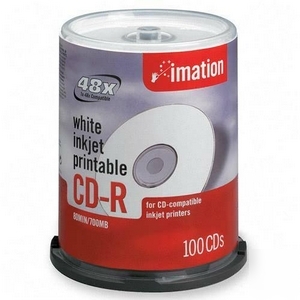 Imation 17334 -100PK cdr 52X 700MB 80MIN 