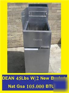 New dean super runner natural gas fryer SR142G 2 basket