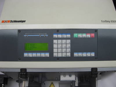 Schleuniger ecostrip 9300 automatic wire cut & strip