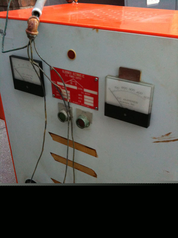 Aldonex 500 amp plating rectifier gold chrome 0-6V â„–â‚¨