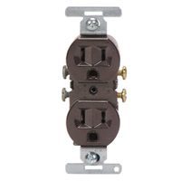 Cooper wiring 15A 3WIRE brwn duplex recpt 5270B-bu