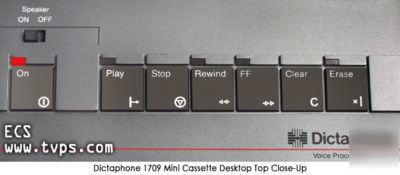 Dictaphone 1709 mini cassette transcriber