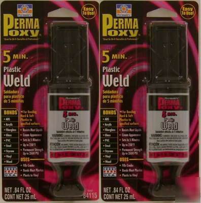 Permatex permapoxy 5 minute plastic weld 2 pack