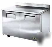 True twt-48| 2 door work top refrigerator| 12CUFT
