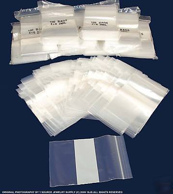 1000 zipper bag block plastic baggies ziplock 4