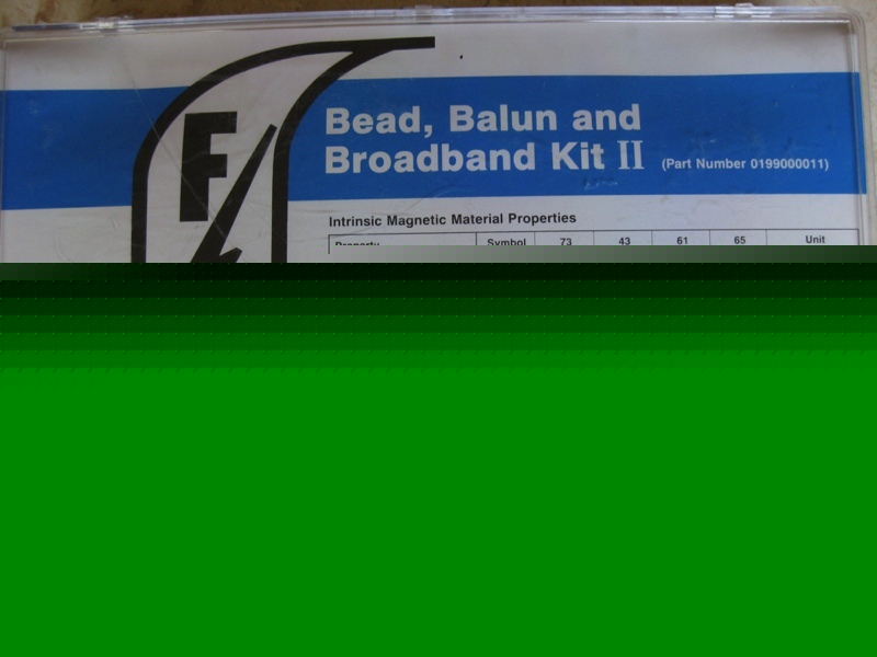 Bead, balun & broadband kit ii-fair-rite #0199000011 