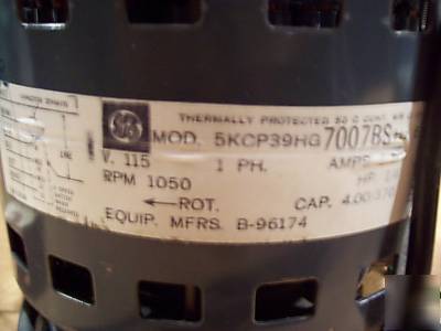 Ge ac electric motor 1/4HP 1050RMP 5.4AMP
