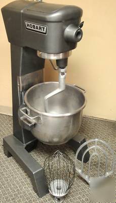 Hobart 30 qt dough mixer with bowl, hook, whip, beater