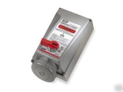 New hubbell mechanical interlock receptacle (unfused)