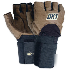 OK1 halffinger impact gloves w wrist support large