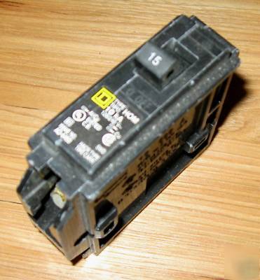 Square d homeline 15A 15 amp single pole breaker HOM115