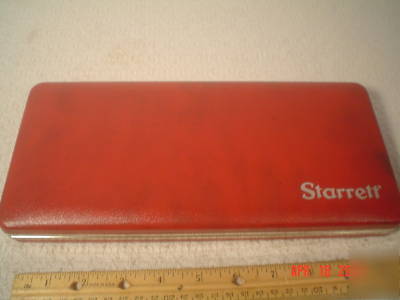 Starrett inside id micrometer set #124, 2