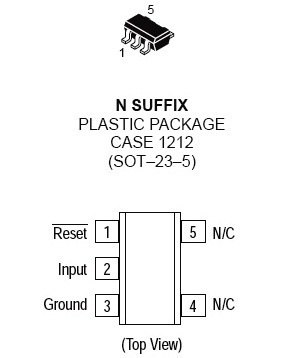 MC33464N-45ATR micropower under voltage sensing qty:8 n