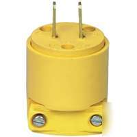 Misc vinyl 1-15 nema plug yellow 4862-box