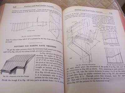 Vintage 1943 audels sheet metal pattern layouts book 