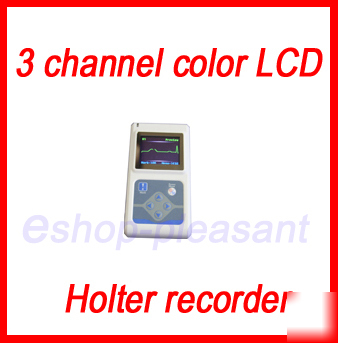 3 ch ecg holter recorder+ holter analyzer holter system