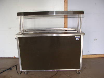 Shelleymatic lighted heated pizza hotfood buffet table