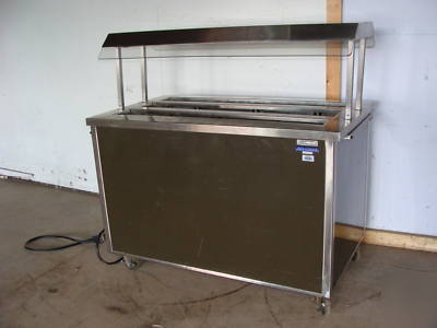 Shelleymatic lighted heated pizza hotfood buffet table