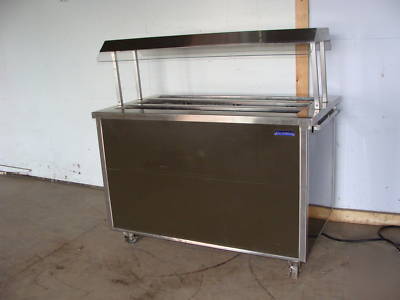 Shelleymatic lighted heated pizza hotfood buffet table