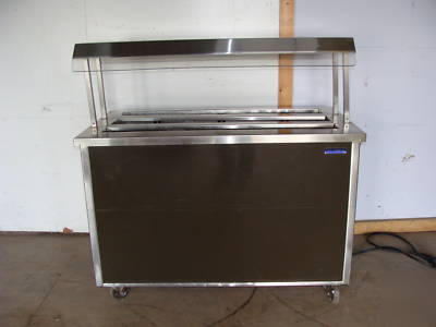 Shelleymatic lighted heated pizza hotfood buffet table