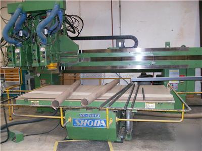Shoda cnc router 4 head 4 drills NC516EJ used machinery