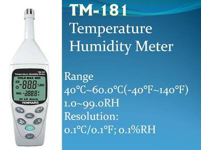 Tm-191 environmental temperature humidity meter 