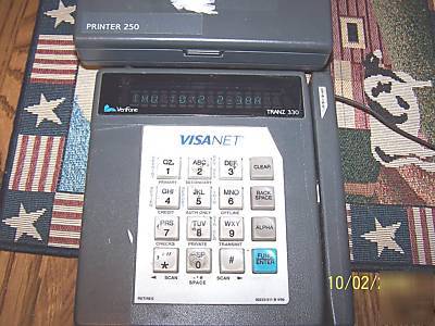 Verifone tranz 330 with printer ready to go now sale 