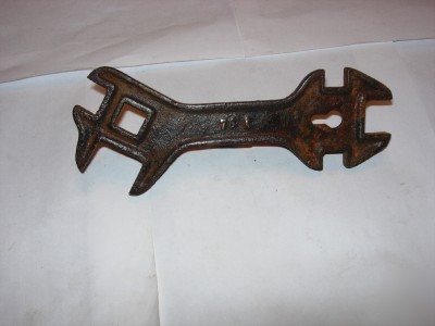 Vintage j.i.case plow works wrench--76L