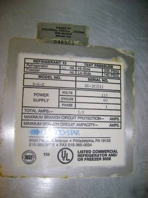 Glenco-star refridgerator R6E