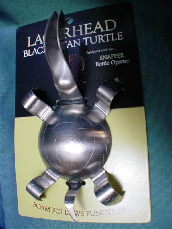 New lagerhead turtle black & tan snapper exc bar gift 