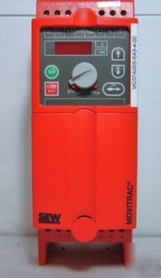 Sew eurodrive freq inverter mc 07A005-5A3-4-00 0.75 hp