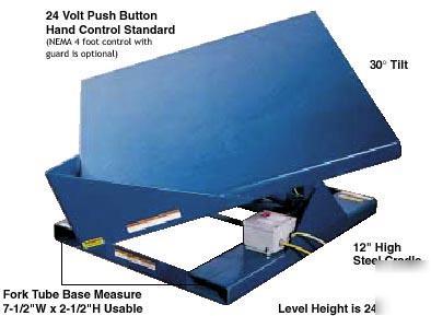 Vestil hydraulic corner tilters table emc-4242-2