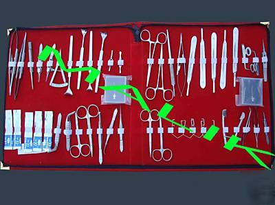 New basic eye set 45 instruments ophthalmic lab 02 set 