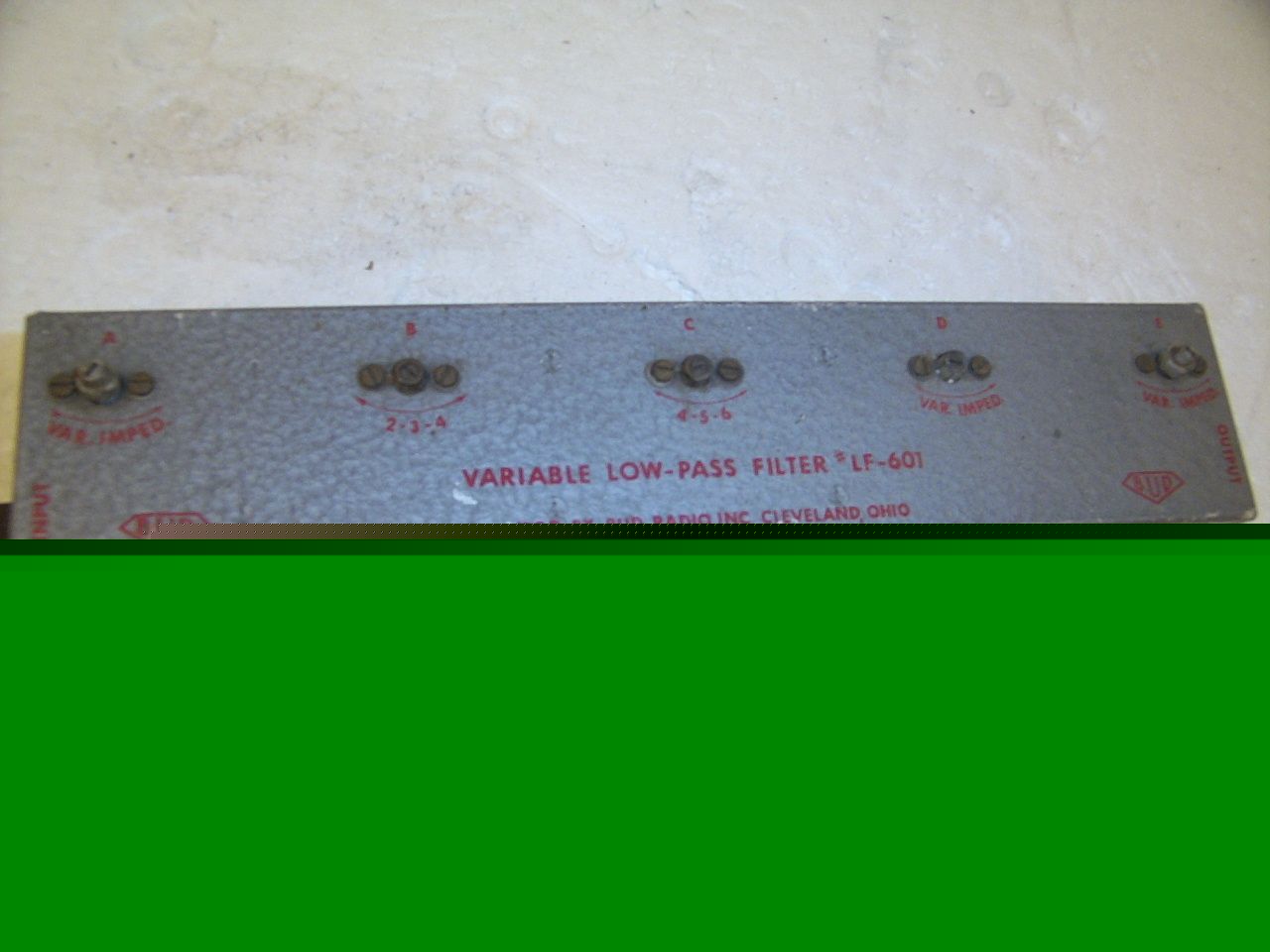 Bud variable low pass filter lf-601 ham radio tvi 