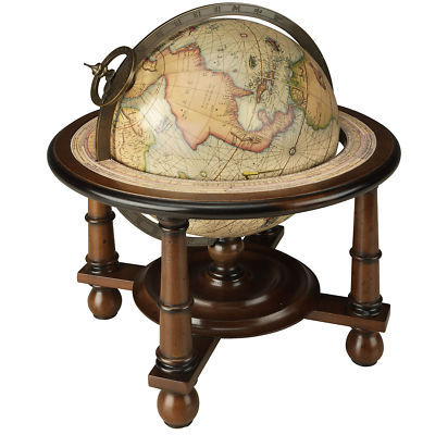 Navigator's mercator terrestrial old world globe stand