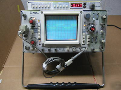 Tektronix 465 2 channel oscilloscope w dm 44 