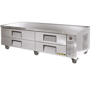 True trcb-82 refrigerated chef base, 4 drawers, 82 3/8