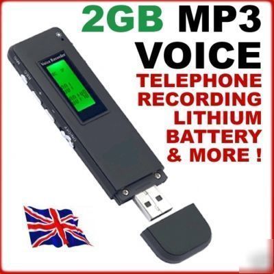 Ultradisk 2GB MP3 digital voice recorder dictaphone DV7