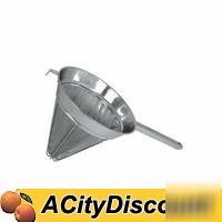 5EA stainless 8IN china cap bouillon strainers