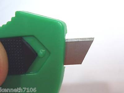 New lot 6 plastic cutter knife opener key ring keyrings 