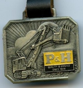 P & h crane & shovel milwaukee vintage estate watch fob